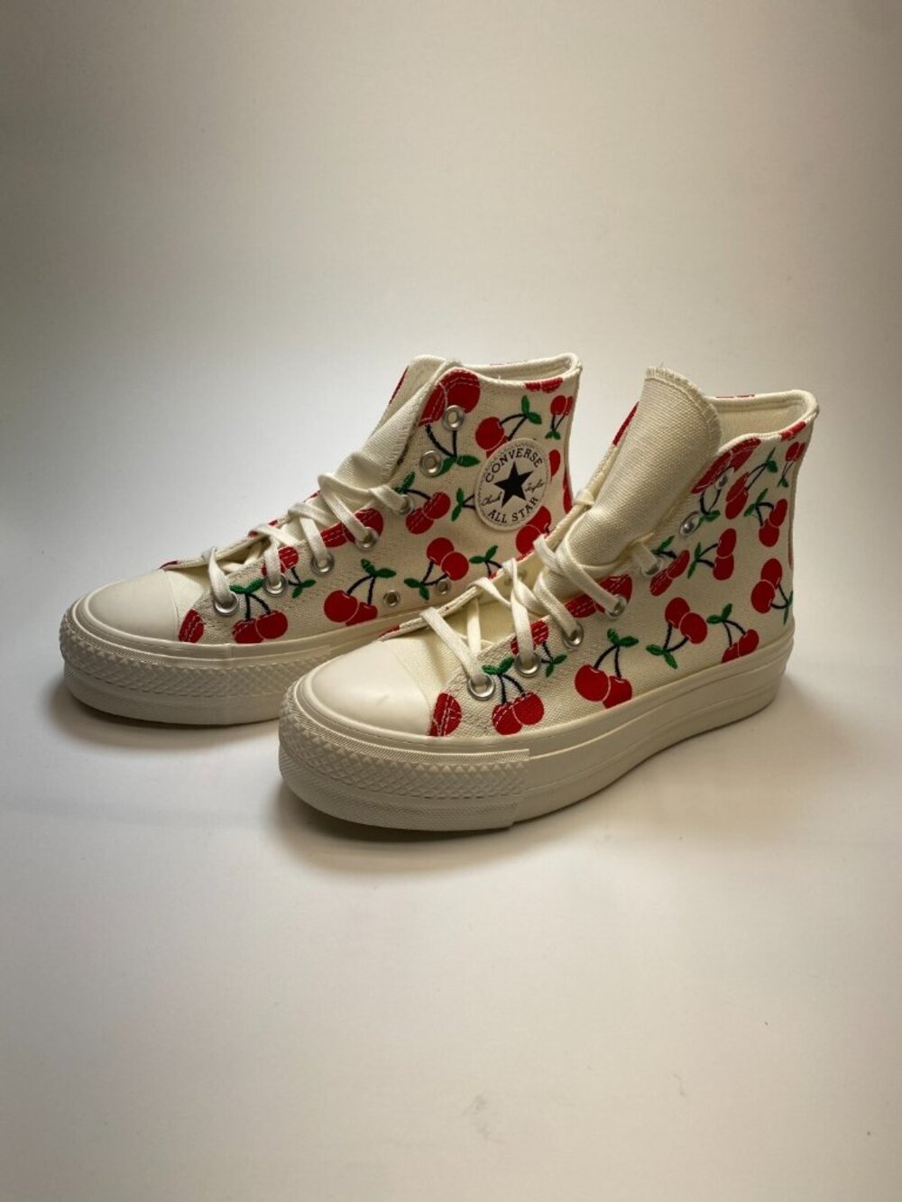 Converse Chuck Taylor All Star Womens Lift Platform Cherries Sz 7